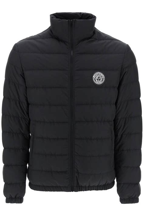 Versace Medusa Quilted Jacket in Black at Nordstrom